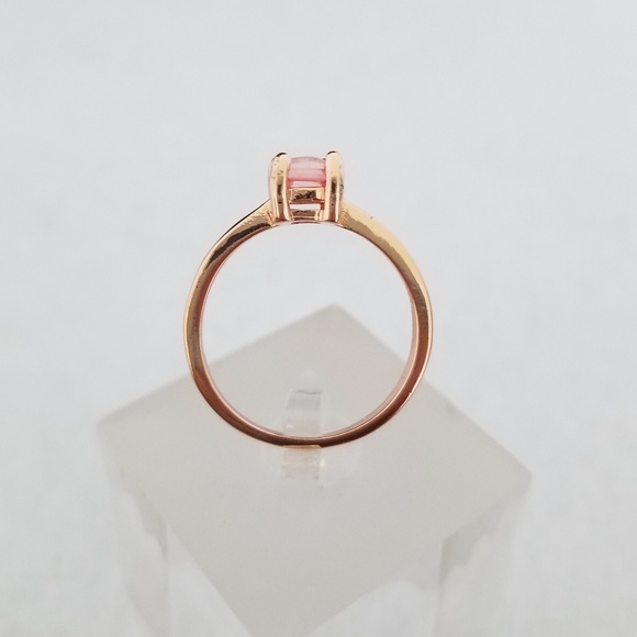 Delicate Rose Gold & Pink Opal Ring - Picture 4 of 8